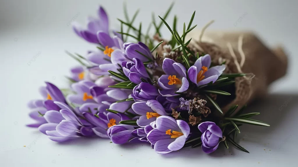 زهرة الزعفران Crocus sativus - صورة 2